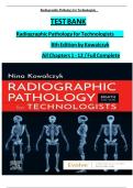 Radiographic Pathology for Technologists &ndash; 8th Edition by Kowalczyk &vert; Complete Test Bank &lpar;Chapters 1&ndash;12&rpar;