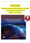 Test bank for operations and supply chain management 17th edition by f robert jacobs