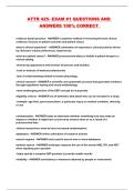 ATTR 425- EXAM &num;1 QUESTIONS AND ANSWERS 100&percnt; CORRECT 
