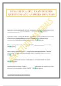 ECSA 102 BCA EPIC EXAM 2025&sol;2026 QUESTIONS AND ANSWERS 100&percnt; PASS