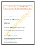 ENG4U UNIT 1 EXAM 2025&sol;2026 QUESTIONS AND ANSWERS 100&percnt; PASS