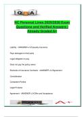 NC Personal Lines Insurance Exam Guide &lpar;2025&sol;2026&rpar; &vert; DP&comma; HO&comma; Liability&comma; Endorsements &vert; 300&plus; Q&A &vert; North Carolina