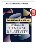 Introduction to General Relativity &lpar;2016 Edition&rpar; &ndash; Lewis Ryder &ndash; Solutions Manual &lpar;All 11 Chapters&comma; PDF&rpar;