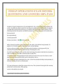 FISDAP OPERATIONS EXAM 2025&sol;2026 QUESTIONS AND ANSWERS 100&percnt; PASS