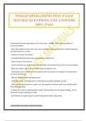 FISDAP OPERATIONS TEST EXAM 2025&sol;2026 QUESTIONS AND ANSWERS 100&percnt; PASS