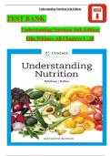 Test Bank for Understanding Nutrition 16th Edition Whitney
