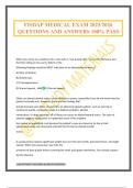 FISDAP MEDICAL EXAM 2025&sol;2026 QUESTIONS AND ANSWERS 100&percnt; PASS