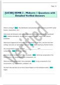 &lbrack;UCSB&rsqb; EEMB 2 - Midterm 1 Questions with  Detailed Verified Answers