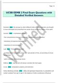 UCSB EEMB 2 Final Exam Questions with  Detailed Verified Answers 