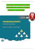 Test Bank For Management Global 15th Edition By Stephen P&period; Robbins Chapters 1 - 18&comma; Complete