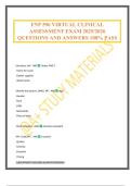 FNP 596 VIRTUAL CLINICAL ASSESSMENT EXAM 2025&sol;2026 QUESTIONS AND ANSWERS 100&percnt; PASS