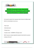 Texas Personal Lines Insurance &vert; 2025&sol;2026 &vert; 200&plus; Solved Exam Questions &vert; Dwelling&comma; HO Policies&comma; Auto&comma; Liability &vert; Licensing