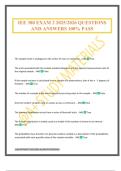 IEE 380 EXAM 2 2025&sol;2026 QUESTIONS AND ANSWERS 100&percnt; PASS