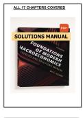 Foundations of Modern Macroeconomics&colon; Exercise and Solutions Manual &lpar;3rd Edition&comma; 2017&rpar; &ndash; Heijdra &ndash; Verified Solutions PDF