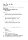 Samenvatting conflictstudies