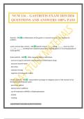 NCM 116 &ndash; GASTRITIS EXAM 2025&sol;2026 QUESTIONS AND ANSWERS 100&percnt; PASS