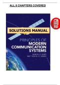 Principles of Modern Communication Systems &lpar;2020 Edition&rpar; &ndash; Agbo & Sadiku &ndash; Solutions Manual &ndash; PDF eBook &lpar;All 8 Chapters Covered&rpar;