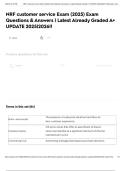 NRF customer service Exam &lpar;2025&rpar; Exam Questions & Answers &vert; Latest Already Graded A&plus; UPDATE 2025&vert;2026&excl;&excl;