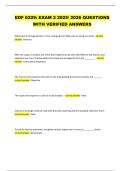 EDF 6229&colon; EXAM 2 2025&sol; 2026 QUESTIONS  WITH VERIFIED ANSWERS
