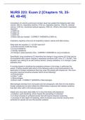 NURS 223&colon; Exam 2 &lbrack;Chapters 18&comma; 35- 40&comma; 48-49&rsqb; Questions With 100&percnt; Correct Answers&period;