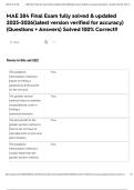 MAE 284 Final Exam fully solved & updated 2025-2026&lpar;latest version verified for accuracy&rpar; &lpar;Questions &plus; Answers&rpar; Solved 100&percnt; Correct&excl;&excl;