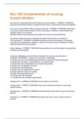 Nur 100 fundamentals of nursing bryant stratton Questions And Answers Latest Updates 2026 With Correct Answers 100&percnt; With Complete Solutions Pass Guaranteed &vert; Graded A&plus; &vert;