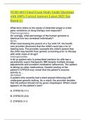 NURS 6013 Final Exam Study Guide Questions with 100&percnt; Correct Answers Latest 2025 Top Rated A&plus;&period;