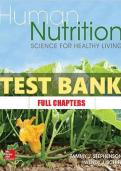 Test Bank For ISE Human Nutrition&colon; Science for Healthy Living &lpar;ISE HED MOSBY NUTRITION&rpar; Paperback &ndash; International Edition&comma; May 24&comma; 2021 by Tammy J&period; Stephenson &vert;&vert;ISBN&colon;9781265176464