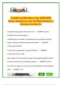 CLEAN Certification Test 2025&sol;2026 &vert; 60&plus; Questions & Verified Answers &vert; Triple III&comma; Hit Confirmation&comma; NCIC Procedures &vert; Pennsylvania State Police