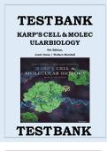TEST BANK FOR Karp's Cell and Molecular Biology 9th Edition by Gerald Karp&comma; Janet Iwasa&comma; Wallace Marshall ISBN&colon; 978-1119598244 COMPLETE GUIDE ALL CHAPTERS COVERED 100&percnt; VERIFIED A&plus; GRADE ASSURED &excl;&excl;&excl;&excl;NEW LATEST UPDATE&excl;&excl;&excl;&excl;GUARANTEED PASS&excl;&excl;&excl;&excl;&excl;