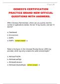GENESYS CERTIFICATION  PRACTICE BRAND NEW OFFICIAL  QUESTIONS WITH ANSWERS&period; 