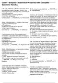 Quiz 4 - Dunphy - Abdominal Problems with Complete Solutions Rated A