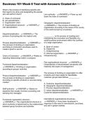 Business 101 Week 6 Test with Answers Graded A&plus;