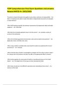 TCFP Comprehensive Final Exam Quesons and answers Newest RATED A&plus; 2025&sol;2026