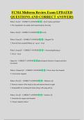 FCM4 Midterm Review Exam UPDATED  QUESTIONS AND CORRECT ANSWERS