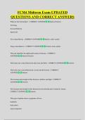 FCM4 Midterm Exam UPDATED  QUESTIONS AND CORRECT ANSWERS
