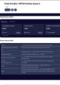 Final Frontier&lowbar; NPTE Practice Exam 2 Questions with accurate answers