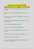 JLTV Review Exam UPDATED  QUESTIONS AND CORRECT ANSWERS