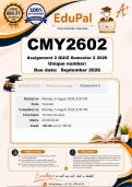 CMY2602 Assignment 2 QUIZ &lpar;COMPLETE ANSWERS&rpar; Semester 2 2026 - DUE 2026