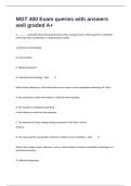  MGT 400 Exam queries with answers well graded A&plus;