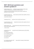 MGT 400 Exam questions and answers graded A&plus;