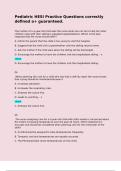 Pediatric HESI Practice Questions correctly defined a&plus; guaranteed&period;  The mother of a 4-year-old child asks the nurse what she can do to help her other children cope with their sibling's repeated hospitalizations&period; Which is the best response that the 
