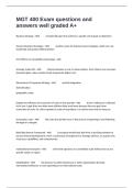 MGT 400 Exam questions and answers well graded A&plus;