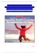 TEST BANK For Edelman and Kudzma's Canadian Health Promotion Throughout the Life Span&comma; 1st Edition by Dames&comma; Luctkar-Flude & Tyerman&comma; Verified Chapters 1 - 25&comma; Complete Newest Version