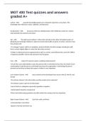  MGT 400 Test quizzes and answers graded A&plus;