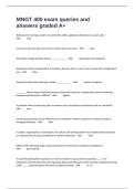  MNGT 400 exam queries and answers graded A&plus;
