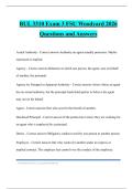BUL 3310 Exam 3 FSU Woodyard 2026 Questions and Answers