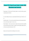 Nasm CPT Final Exam Study Guide 2026 Questions and Answers
