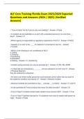ALF Core Training Florida Exam 2025&sol;2026 Expected Questions and Answers &lpar;2024 &sol; 2025&rpar; &lpar;Verified Answers&rpar;