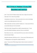 PECT Prek-4&colon; Module 2 Exam 2026 Questions and Answers